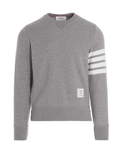 Thom Browne 4 Bar Sweatshirt In Gray