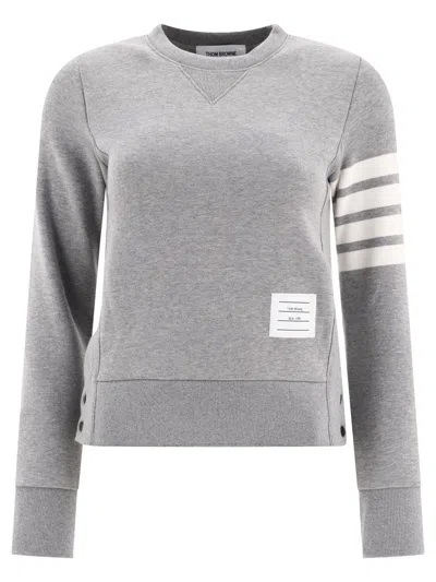 Thom Browne "4-bar" Sweatshirt In Grey