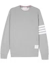 Thom Browne Classic Sweatshirt In Classic Loopback In Grey