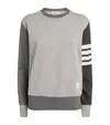 Thom Browne "funmix Classic Loopback 4-bar" Sweatshirt In Grey