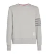 Thom Browne Classic Loopback Crewneck Sweatshirt In Grey
