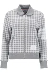 THOM BROWNE 4-BAR SWEATSHIRT IN CHECK KNIT