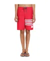 Thom Browne 4-bar Swim Shorts In Red