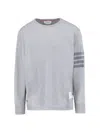 Thom Browne '4-bar' T-shirt In Gray