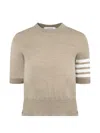Thom Browne 4-bar T-shirt In Multi