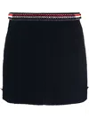 Thom Browne Thigh Length Side Tab Skirt In Black