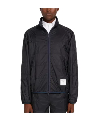 Thom Browne 4-bar Tag Lightweight Jacket In Black