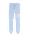 Thom Browne 4-bar Tapered Track Pants In Blue