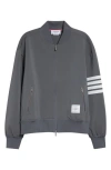 Thom Browne 4-bar Tech Bomber In Gray