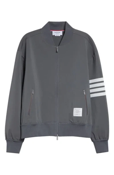 Thom Browne 4-bar Tech Bomber In Gray