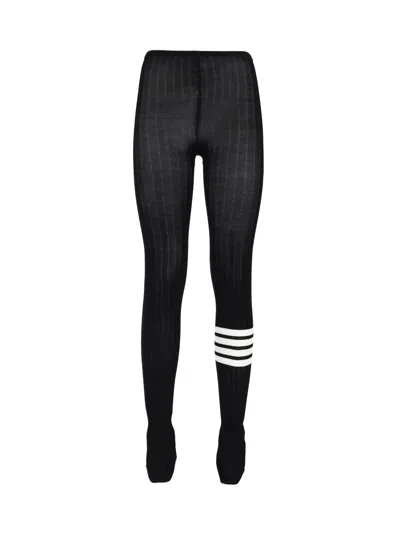 Thom Browne 4 Bar Tights In Black