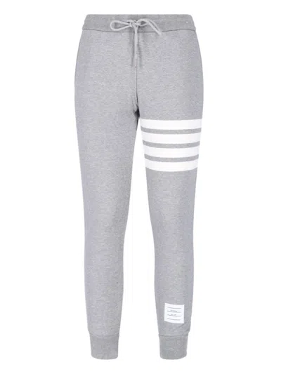 THOM BROWNE 4-BAR" TRACK PANTS - GREY