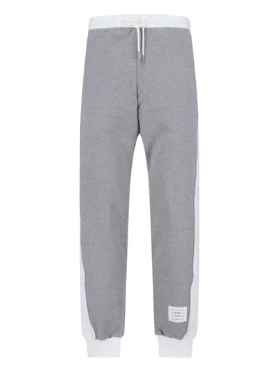 Thom Browne 4-bar Track Pants In Gray