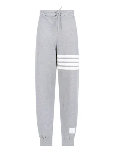 Thom Browne 4-bar Track Pants In Gray