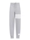Thom Browne Sweatpants In Classic Loopback With Engineered 4 Bar Stripe Clothing In Gray