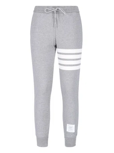 THOM BROWNE THOM BROWNE "4-BAR" TRACK PANTS – GREY