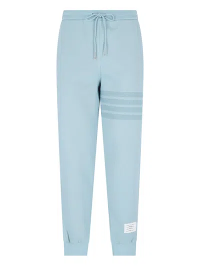 THOM BROWNE THOM BROWNE "4-BAR" TRACKSUIT BOTTOMS – LIGHT BLUE