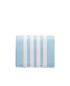 Thom Browne 4-bar Tripe Embellished Cardholder In Blue