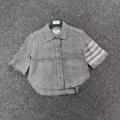 Thom Browne 4-bar Tweed Shirt