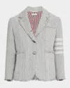 Thom Browne 4 Bar Tweed Single-breasted Sportcoat