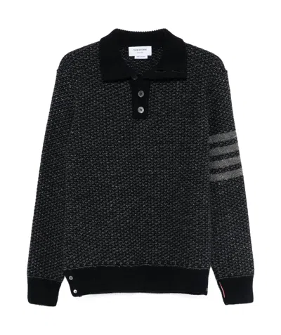 THOM BROWNE 4-BAR TWEED SWEATER