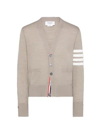 Thom Browne 4-bar V-neck Cardigan In Multi
