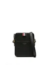 Thom Browne 4-bar Vertical Leather Camera Bag In Black