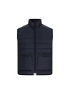 Thom Browne Down-feather Padded Gilet In Blue