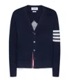 Thom Browne 4-bar Virgin-wool Cardigan In Black