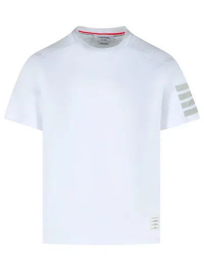 Thom Browne '4 Bar' White Cotton T-shirt