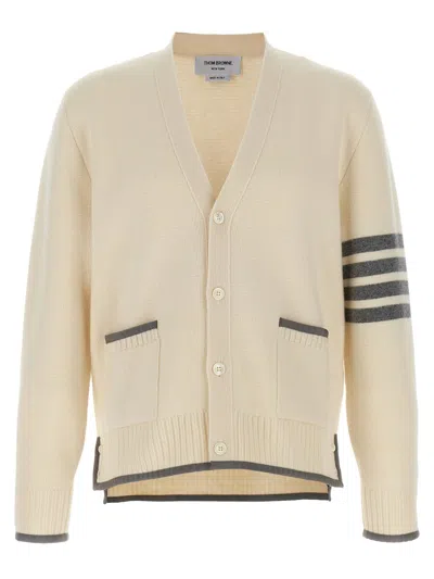 THOM BROWNE THOM BROWNE '4-BAR' WOOL CARDIGAN