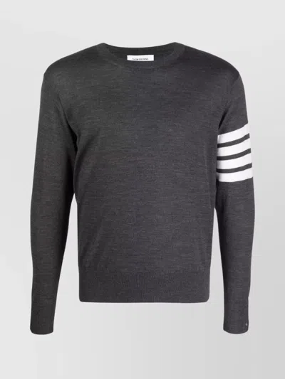 THOM BROWNE 4-BAR WOOL CREWNECK JUMPER