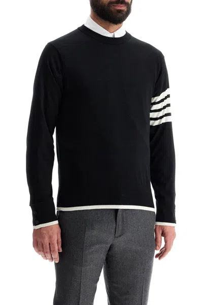 THOM BROWNE 4-BAR WOOL JERSEY PULLOVER SWEATER