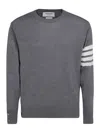 Thom Browne 4 Bar Sweaters And Cardigans In Grey