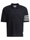 Thom Browne 4-bar Polo Shirts Grey In Gray