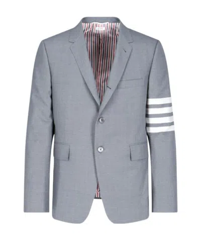 Thom Browne 4-bar Wool Sport Coat In Gray