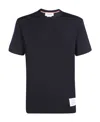 Thom Browne Relaxed Fit Tee Cotton T-shirt In Black