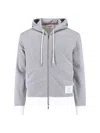 Thom Browne Felpa In Cotone Grigio Uomo In Gray
