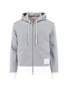 Thom Browne Felpa In Cotone Grigio Uomo In Gray