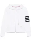 Thom Browne Classic Loopback 4-bar Zip Up Hoodie