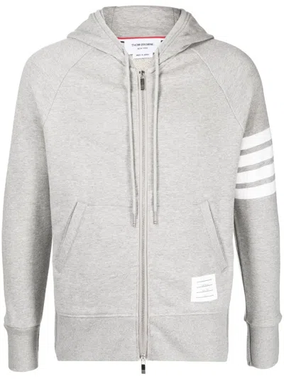 THOM BROWNE 4-BAR ZIP-UP HOODIE