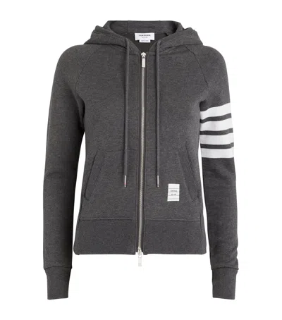 THOM BROWNE 4-BAR ZIP-UP HOODIE