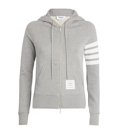 THOM BROWNE 4-BAR ZIP-UP HOODIE