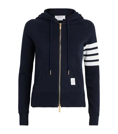 THOM BROWNE 4-BAR ZIP-UP HOODIE
