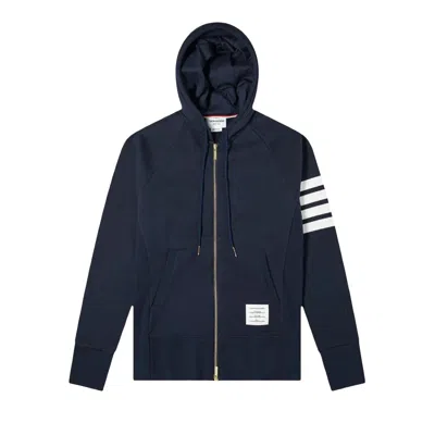 Pre-owned Thom Browne 4 Bar Zip Up Hoodie 'navy' | Blue | Men's Size 2