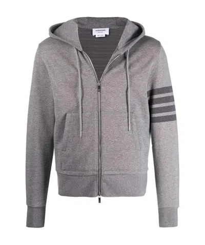 THOM BROWNE THOM BROWNE TONAL 4-BAR HOODED JACKET