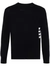 Thom Browne 4-bar Cotton Jumper In Black