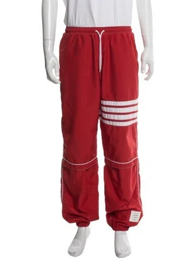 Pre-owned Thom Browne 4-bar Athletic Pants In Red