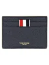 Thom Browne Navy Side 4-bar Stripe Card Holder