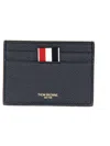 Thom Browne 4bar Card Holder In Blue